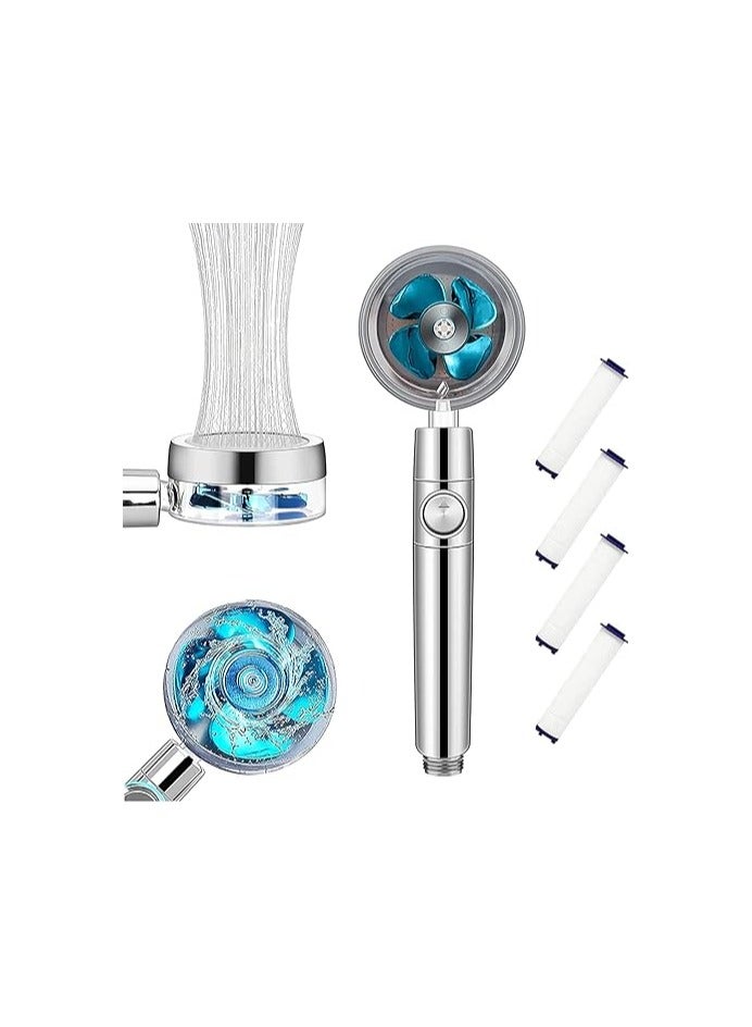 أمازينج. إي جي بي رأس دش محمول عالي الضغط مع شفرات مروحة، قابل للتعديل 360 درجة، وفلتر مدمج من ذا باك، كروم (غير قابل للتعديل) - Image 5