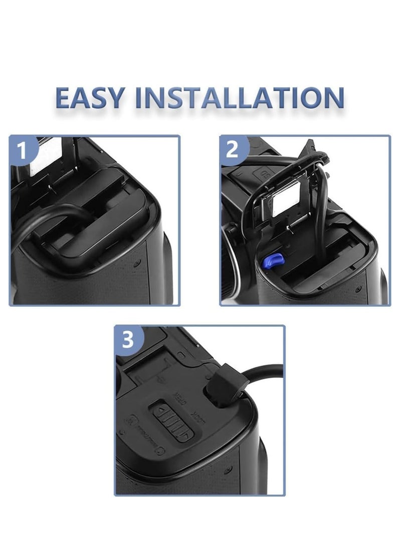 AC-PW20 AC Power Adapter & NP-FW50 Dummy Battery Kit for Sony Alpha Cameras – Compatible with ZV-E10, A7 Series, A6500, A6400, A6300, A6100, A6000, A5100, RX10, NEX Models