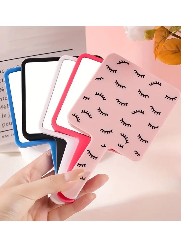 Rozino Chic Cartoon-Themed Portable Handheld Makeup Mirror - Compact, Multi-Functional for Travel & On-the-Go Touch-Ups  - Image 2