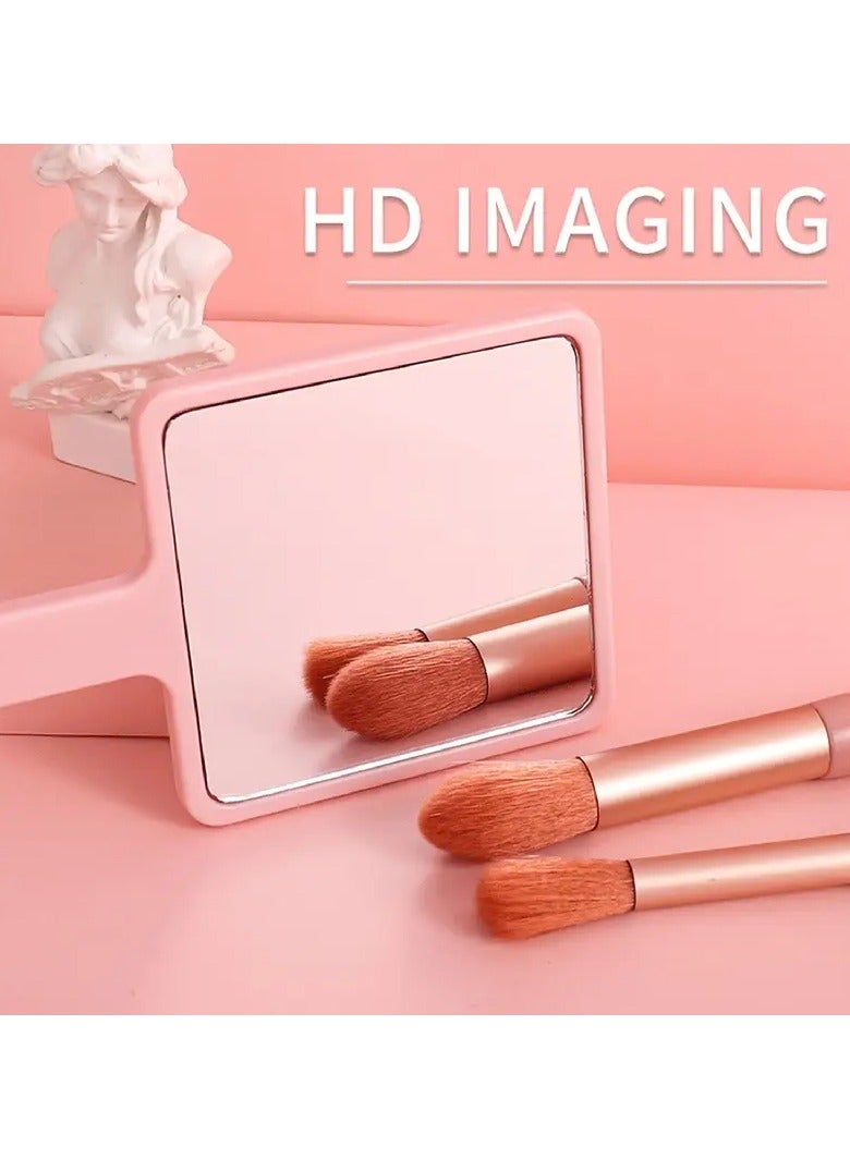 Rozino Chic Cartoon-Themed Portable Handheld Makeup Mirror - Compact, Multi-Functional for Travel & On-the-Go Touch-Ups  - Image 5