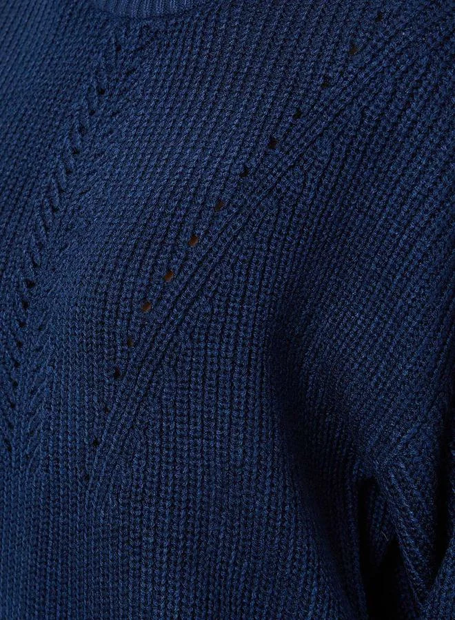 Styli Regular Fit Chunky Knit Round Neck Sweater