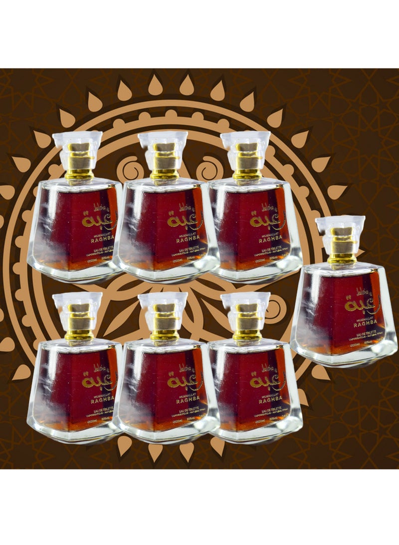 RAGHBA 7 Pieces Mukhallat Raghba Perfume EDT 100 Ml - Image 1