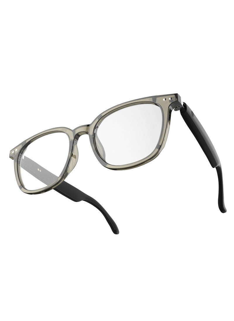 GREEN LION - GL-SG6 Stockholm Smart Glasses / Play & Pause / Answer & Reject Calls / Photochromic, Polarized & Anti-Blue Lens / Built-in Microphone / UV400 Protection / Voice Assistant / Remote Camera / Touch Control / TWS Function - Black - Image 1