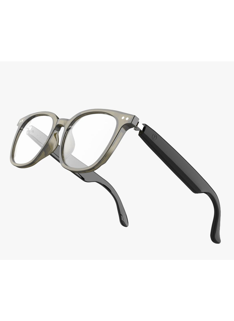 GREEN LION - GL-SG6 Stockholm Smart Glasses / Play & Pause / Answer & Reject Calls / Photochromic, Polarized & Anti-Blue Lens / Built-in Microphone / UV400 Protection / Voice Assistant / Remote Camera / Touch Control / TWS Function - Black - Image 1