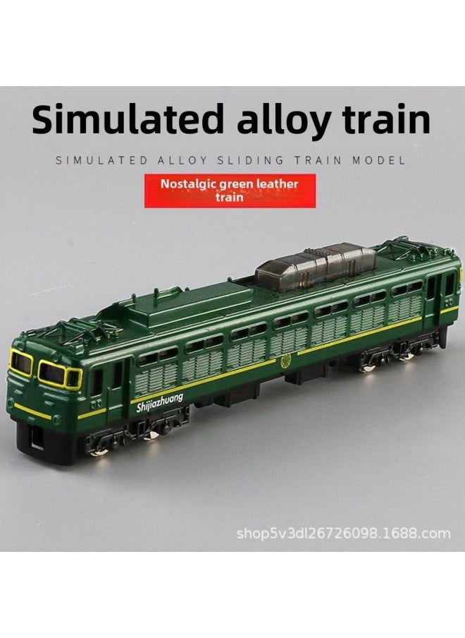 Simulation Alloy 1:48 Harmony Fuxing Green Leather Train Subway Model Car Model Decoration Men's Toy Wholesale-Color:The Swiss Train  - Image 2