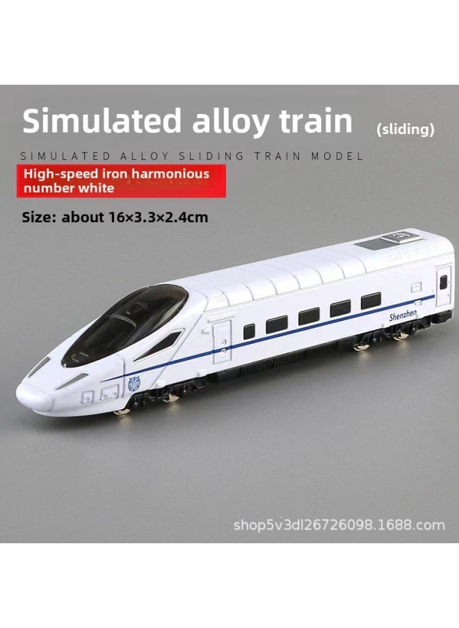 Simulation Alloy 1:48 Harmony Fuxing Green Leather Train Subway Model Car Model Decoration Men's Toy Wholesale-Color:The Swiss Train  - Image 3