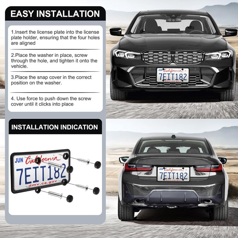 LivTee Silicone License Plate Frames Covers - Image 5