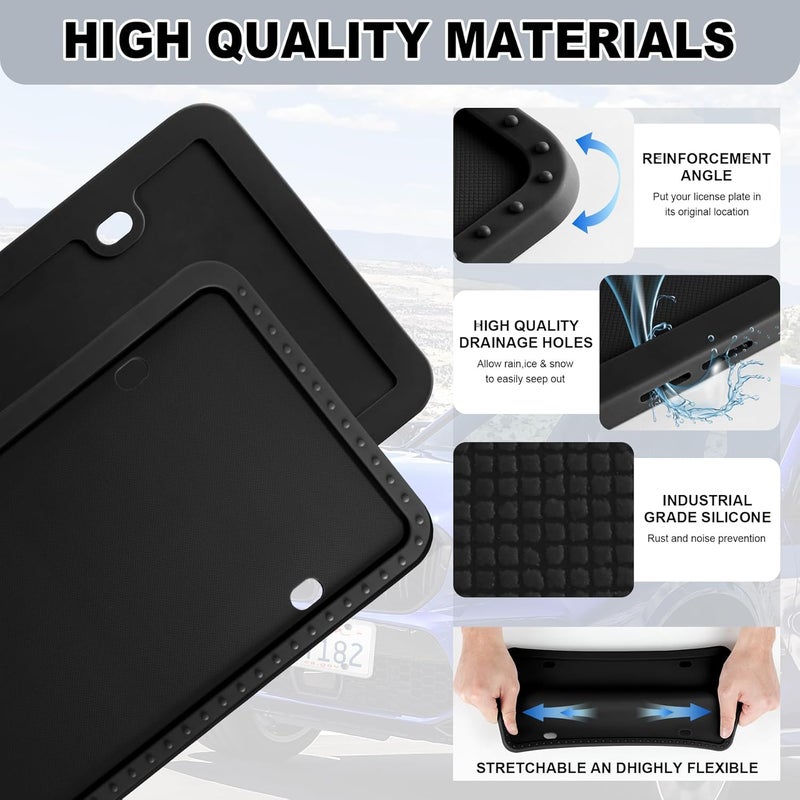 LivTee Silicone License Plate Frames Covers - Image 4