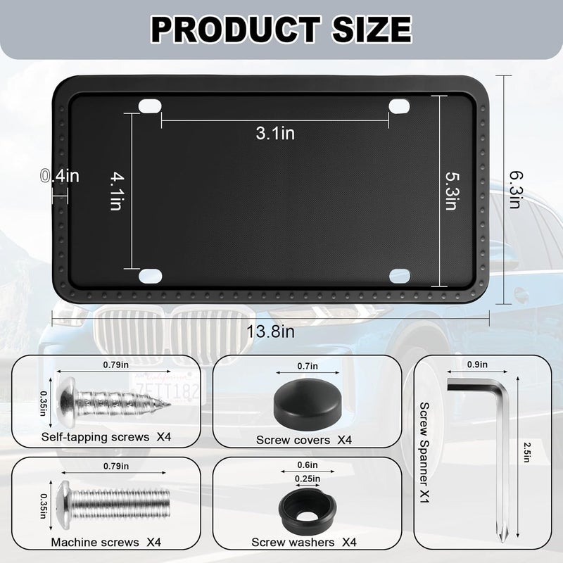 LivTee Silicone License Plate Frames Covers - Image 3