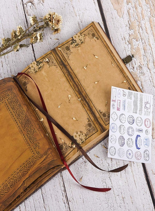 LINKEDWIN Our Adventure Book Travel Journal, Vintage Scrapbook, Scrapbooking Journal, Junk Journal, Retro Style Keepsake Journal for Travel, Retirement, Anniversary, Guestbook (Our Adventure Book) - Image 2