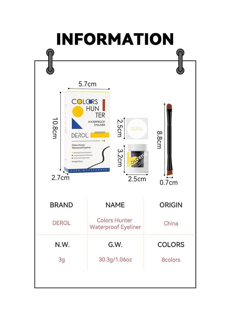 DEROL - Colors Hunter Waterproof Eyeliner - Image 1