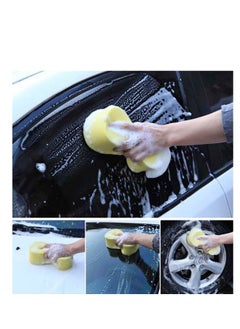 SYOSI Car Wash Sponge, Large Multi Use Sponges for Cleaning, 6cm Thick High Foam Scrubber Kit, Sponges for Dishes, Tile, Bike, Boat, Easy Grip Sponge for Kitchen, Bathroom, Household Cleaning, 5pcs  - Image 4