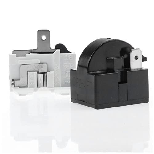 AYLIFU 1pcs QP2-4.7 Ohm PTC Refrigerator Starting Relay 1 pin Refrigerator Start Relay and 1 Piece Refrigerator Overload Protector 1/2 HP - Image 5
