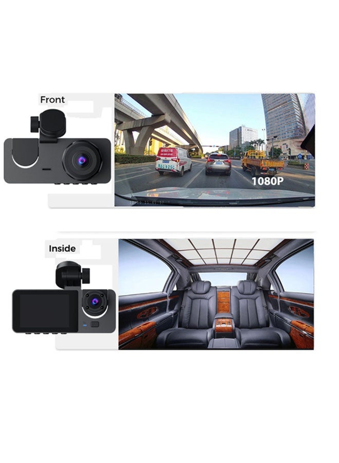 Neutral Dual-channel dashcam for front and interior views, featuring a front 4K HD camera and rear 1080P HD camera. 360° panoramic full HD coverage with wide-angle night vision | G-sensor and loop recording | Wide dynamic range | App Co compatible (Black) - Image 4