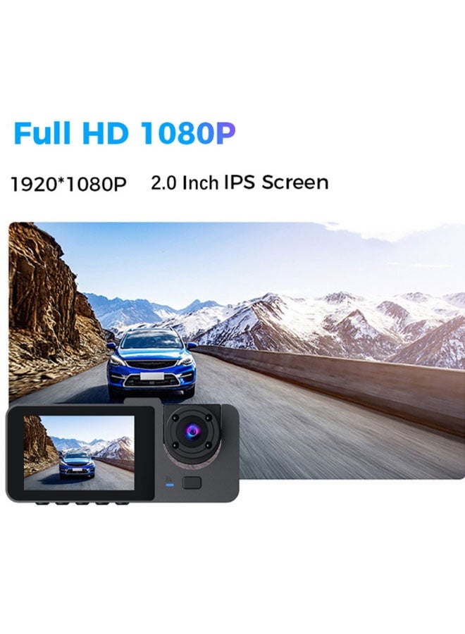 Neutral Dual-channel dashcam for front and interior views, featuring a front 4K HD camera and rear 1080P HD camera. 360° panoramic full HD coverage with wide-angle night vision | G-sensor and loop recording | Wide dynamic range | App Co compatible (Black) - Image 3