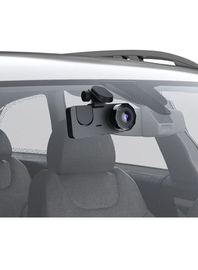 Neutral Dual-channel dashcam for front and interior views, featuring a front 4K HD camera and rear 1080P HD camera. 360° panoramic full HD coverage with wide-angle night vision | G-sensor and loop recording | Wide dynamic range | App Co compatible (Black) - Image 2