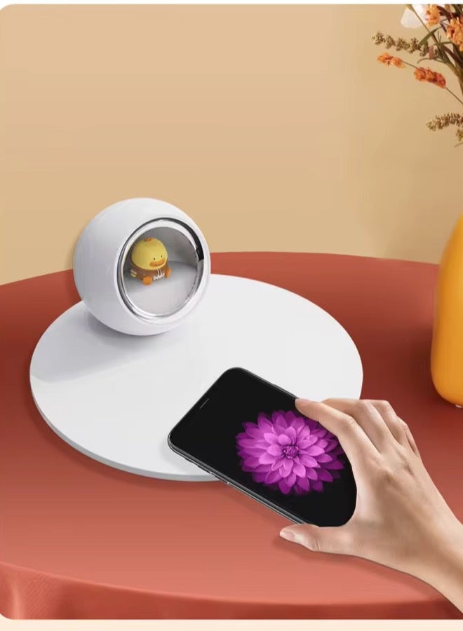 general Wireless Charging Modern Simple Cute Style 15w Wireless Charger With Three Levels Of Adjustable Night Light, Suitable Gift for Boys Birthday Gift - Image 1