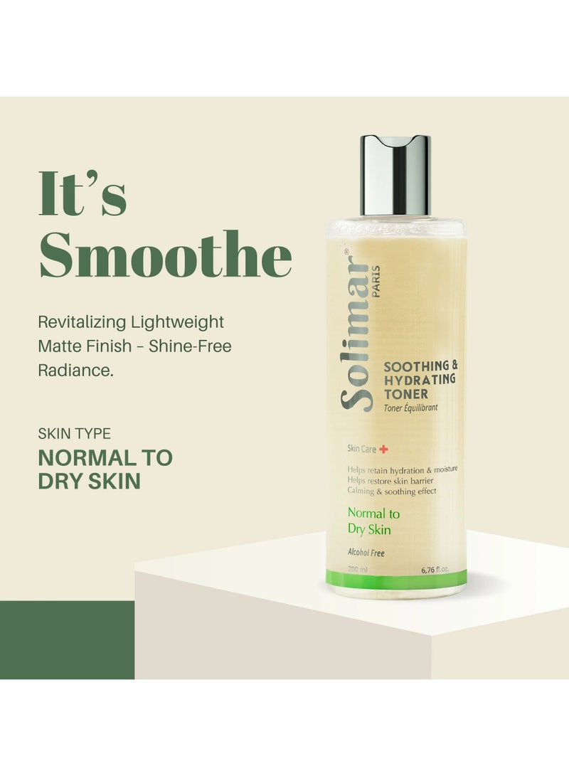 Solimar Paris Soothing & Hydrating Toner – Normal to Dry Skin, 200ml - Image 2