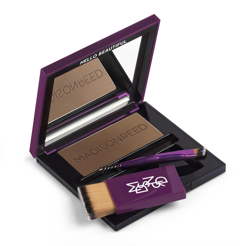 Madison Reed Root Touch Up  Brow Filler Sabbia Light Brown Instant Gray Coverage Fills in Brows  Thinning Hairlines Temporary Concealing Powder 013 oz 60 uses