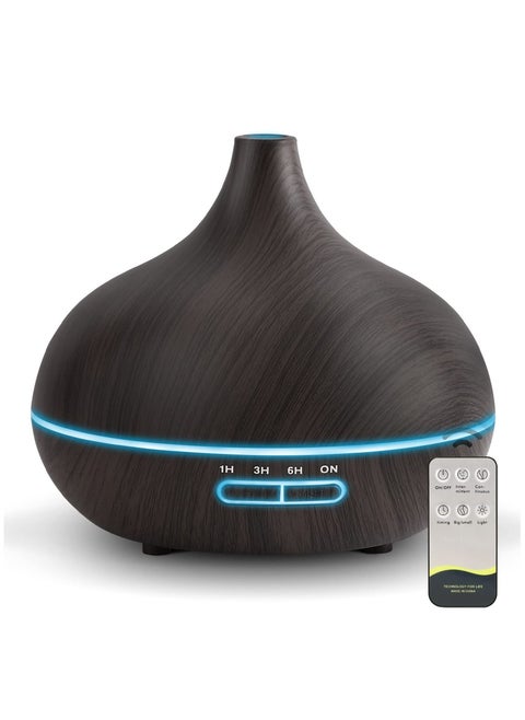 Diffusers for Essential Oils Large Room, 550ml Essential Oil Diffusers with Remote Control, Ultrasonic Oil Diffuser with Timer, 7 Colors Light for Bedroom