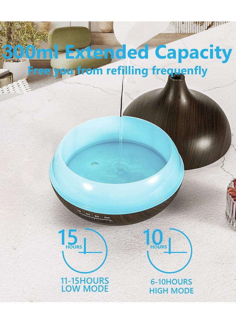 URbazaar - Diffusers for Essential Oils Large Room, 550ml Essential Oil Diffusers with Remote Control, Ultrasonic Oil Diffuser with Timer, 7 Colors Light for Bedroom - Image 1