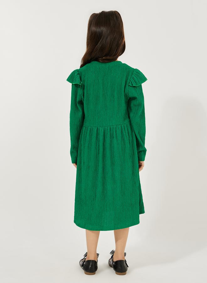 Styli Ruffled Longsleeve Dress  - Image 4