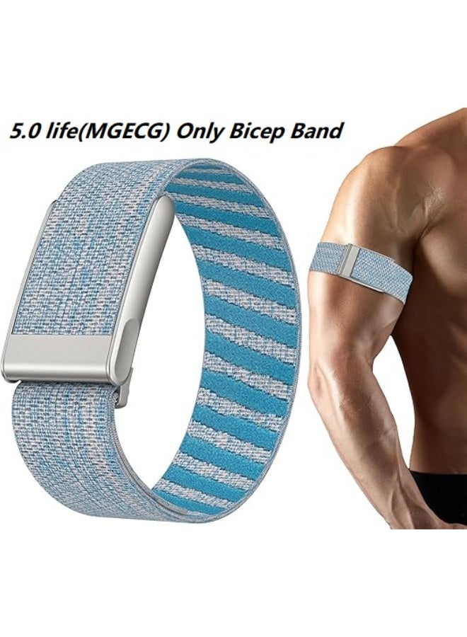 حزام العضلة ذات الرأسين متوافق مع Whoop 5.0 Life (MGECG) - حزام ذراع نايلون قابل للتعديل ومريح وقابل للتنفس لتتبع التمارين والنشاطات - Image 1