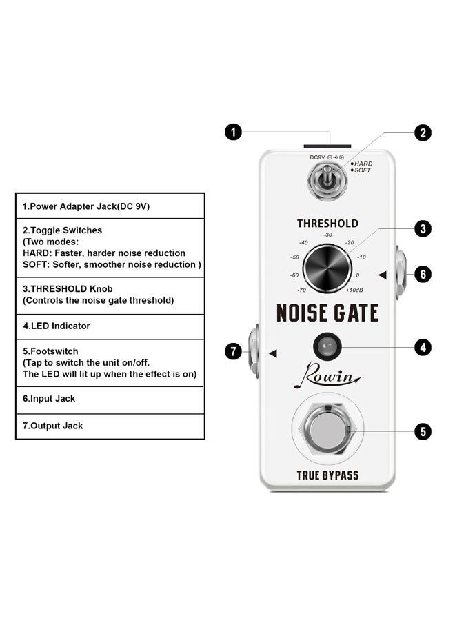 Rowin Guitar Noise Killer Noise Gate Suppressor Effect Pedal LEF-319 - Image 2