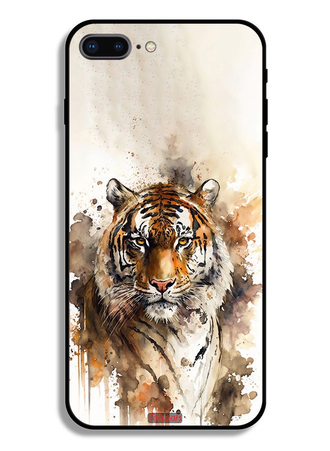 Tolwak Apple iPhone 8 Plus Protective Case Leopard Abstract Art - Image 2