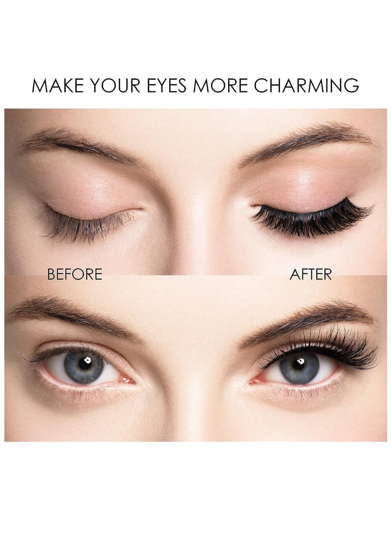 GUDOO - Magnetic Eyelashes Reusable Dual Magnetic Lashes without Eyeliner Natural Look Magnetic Eyelashes with Applicator False Eyelashes No Glue Magnetic Lashes - Image 1