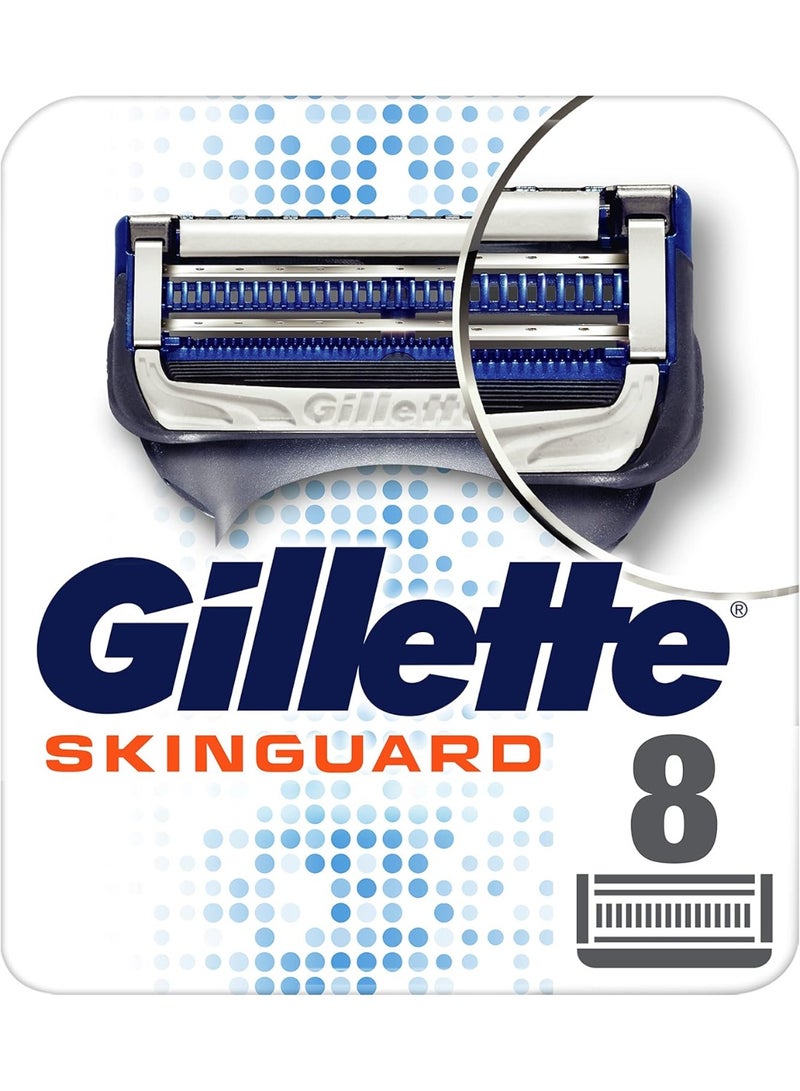 شفرات جيليت سكين جارد للبشرة الحساسة، عبوة إعادة تعبئة، 8 قطع - Image 3