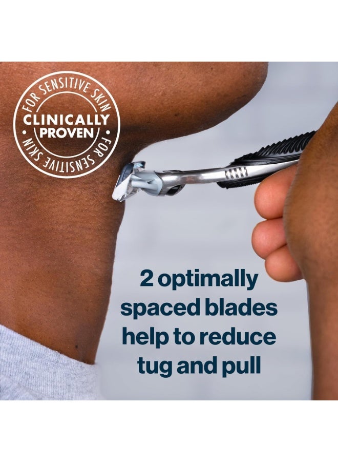 شفرات جيليت سكين جارد للبشرة الحساسة، عبوة إعادة تعبئة، 8 قطع - Image 2