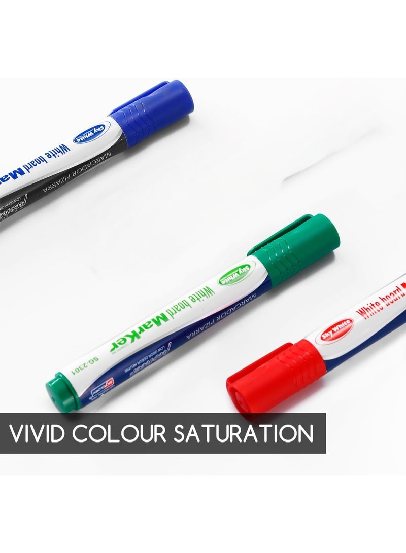 Sky Glory-Sky round White Whiteboard Markers 4 Pieces - Image 4