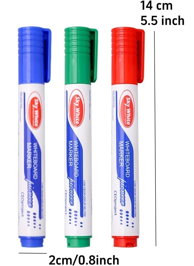 Sky Glory-Sky round White Whiteboard Markers 4 Pieces - Image 5