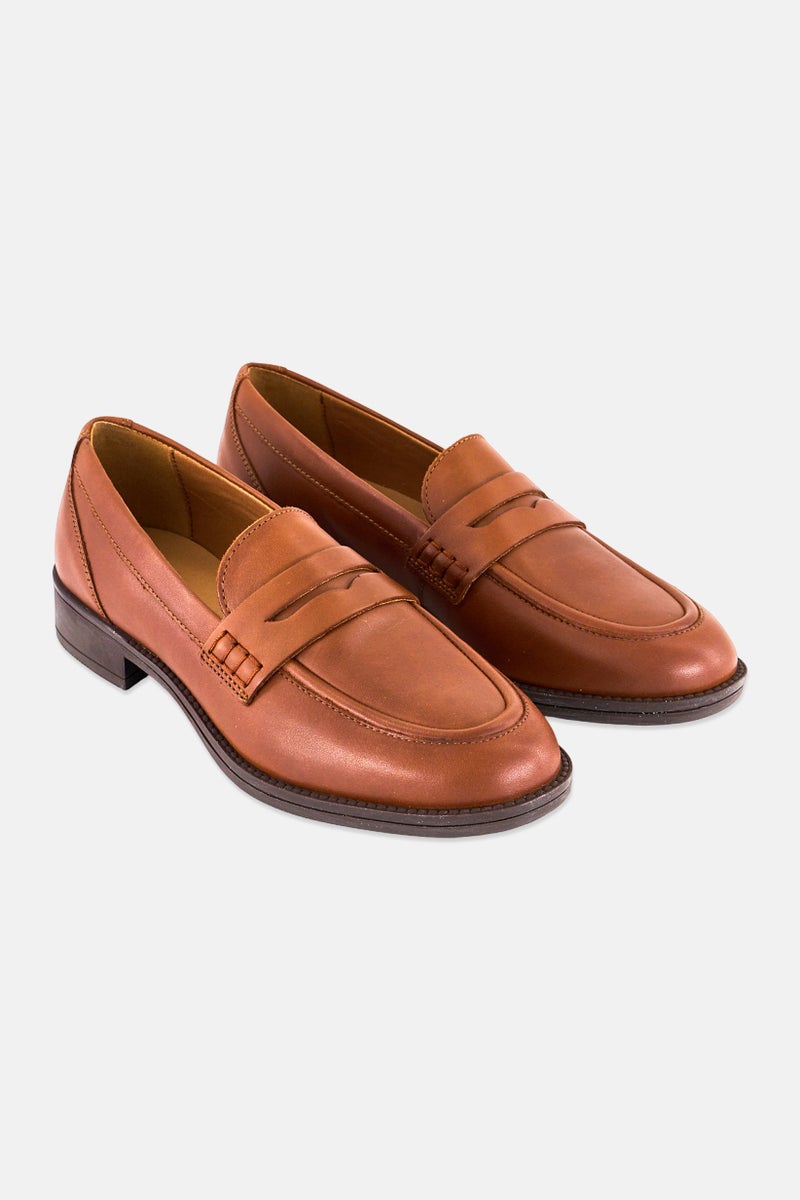 GEOX Women Slip On Loafers, Brown  - Image 1