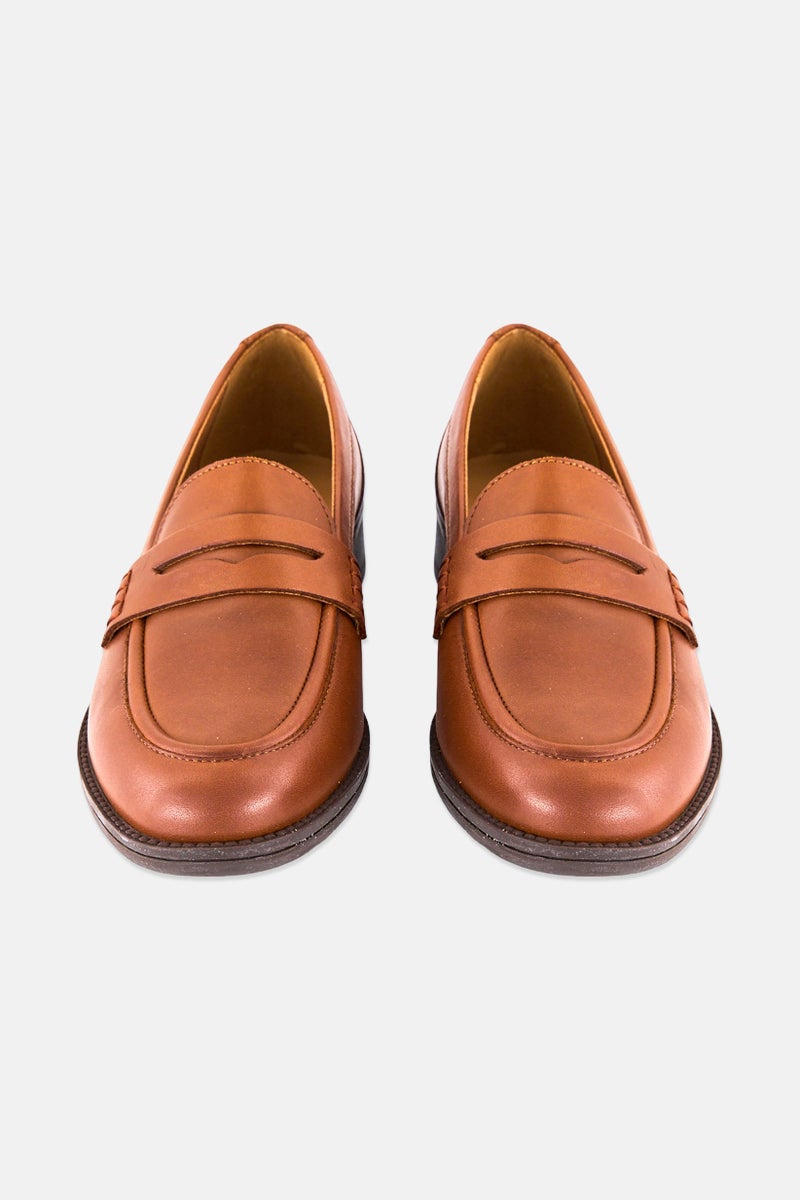 GEOX Women Slip On Loafers, Brown  - Image 4