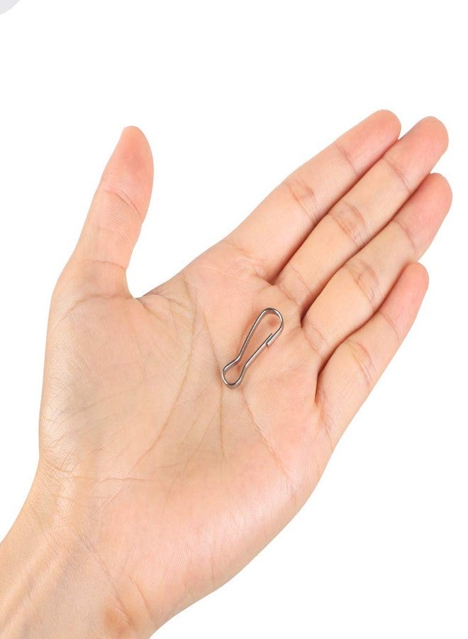 Wayilea 50pcs Stainless Steel Spring Lanyard Hooks for ID Card Key Chain Tag, 1 Inch（25mm Snap Buckles Clip for Wallets Purse Zipper Pull Badge Holder Keyring Clasp Plant Hanger DIY Craft - Image 5