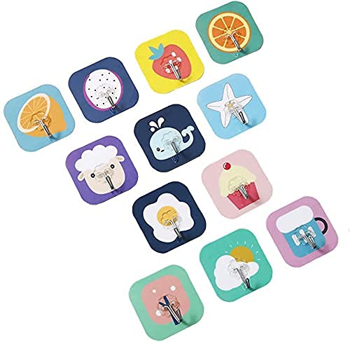 WOLBLIX WOLBLIX Hanging Magic Stickers Wall Hangers Strong Sticker Sticky Home Kitchen Bathroom Key Hanger Frames Holder Multi Design Sticker Size 85 cm x 75 cm 5  - Image 1