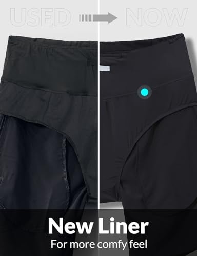 baleaf Women's 5" Workout Shorts Gym Running Shorts Athletic with Liner High Waistband Quick Dry Sports Zipper Pockets Black S - Image 3