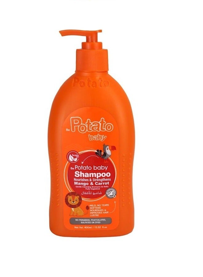 Be Potato baby Baby Shampoo with Mango & Carrot Scent 400ml - Image 1