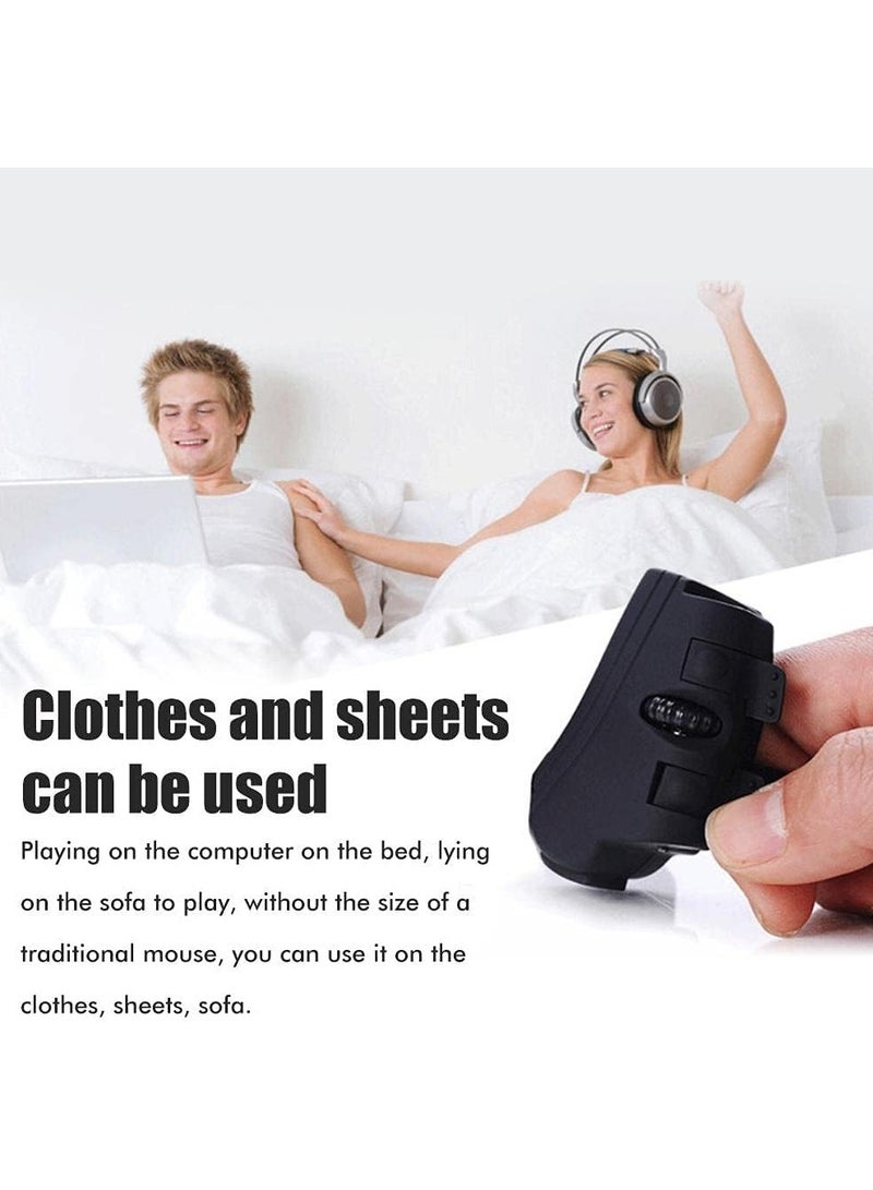 General Handheld Bluetooth Finger Mouse Mini USB Mice Rechargeable Pocket Ring Mouse for PC Laptop Computer Tablet  - Image 4