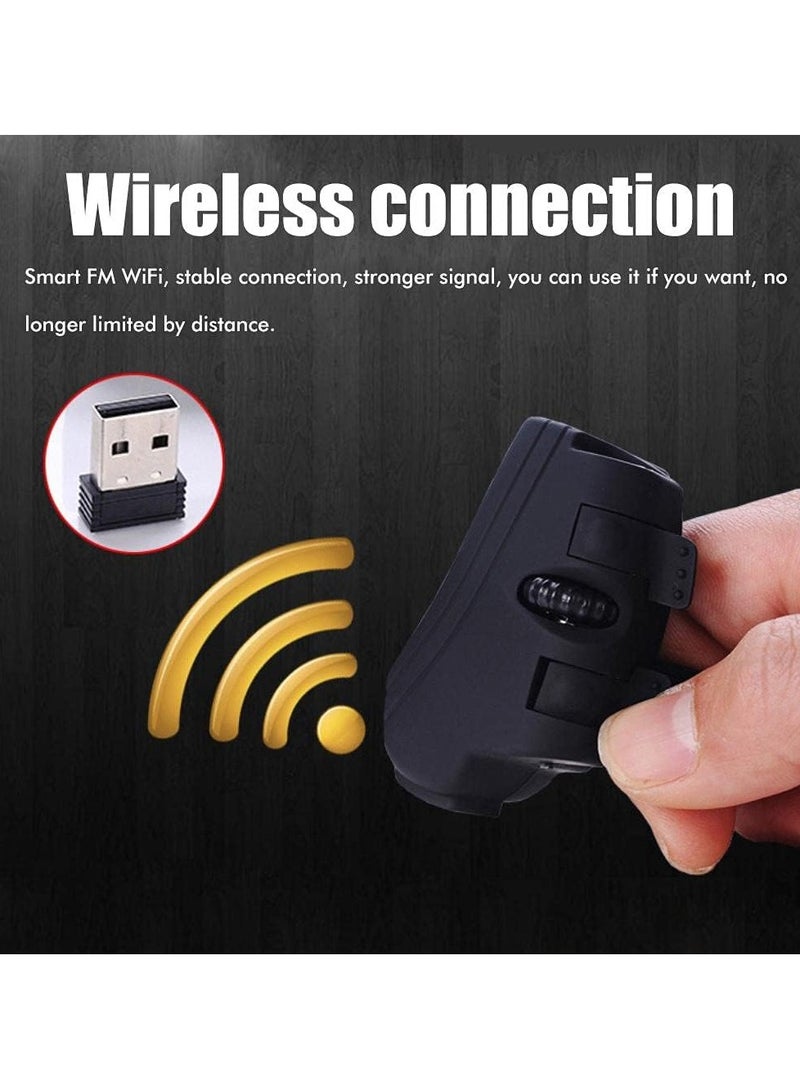 General Handheld Bluetooth Finger Mouse Mini USB Mice Rechargeable Pocket Ring Mouse for PC Laptop Computer Tablet  - Image 2