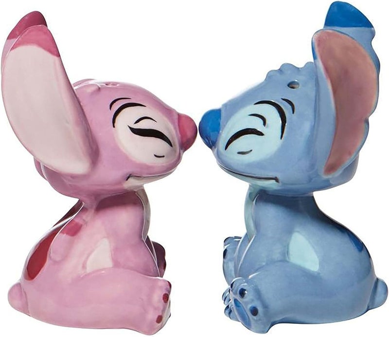 Enesco Disney Ceramics Stitch and Angel Salt and Pepper Shaker Set 35 Inch Multicolor - Image 3