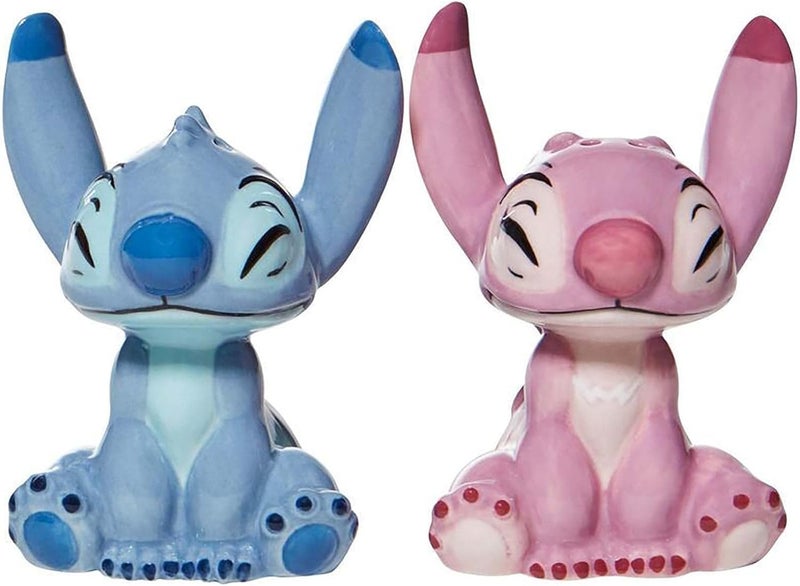 Enesco Disney Ceramics Stitch and Angel Salt and Pepper Shaker Set 35 Inch Multicolor - Image 4