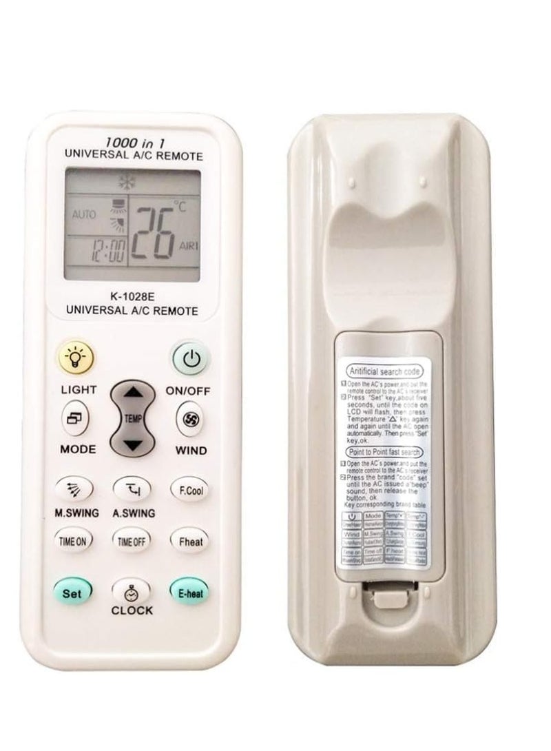 Universal Air Conditioner Remote Control Replacement Air Conditioning Controller without Battery - Image 4