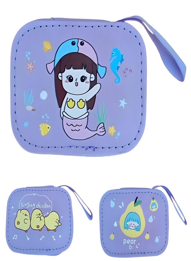REPISH® Rectangular Small Wallets for Women Coins Zipper Pocket Purse for Girls Kids Storage Bag Stylish Coin Pouch Bag Birthday Gift Return Gift Multidesign Pack of 1 (Color:Multi) - Image 5