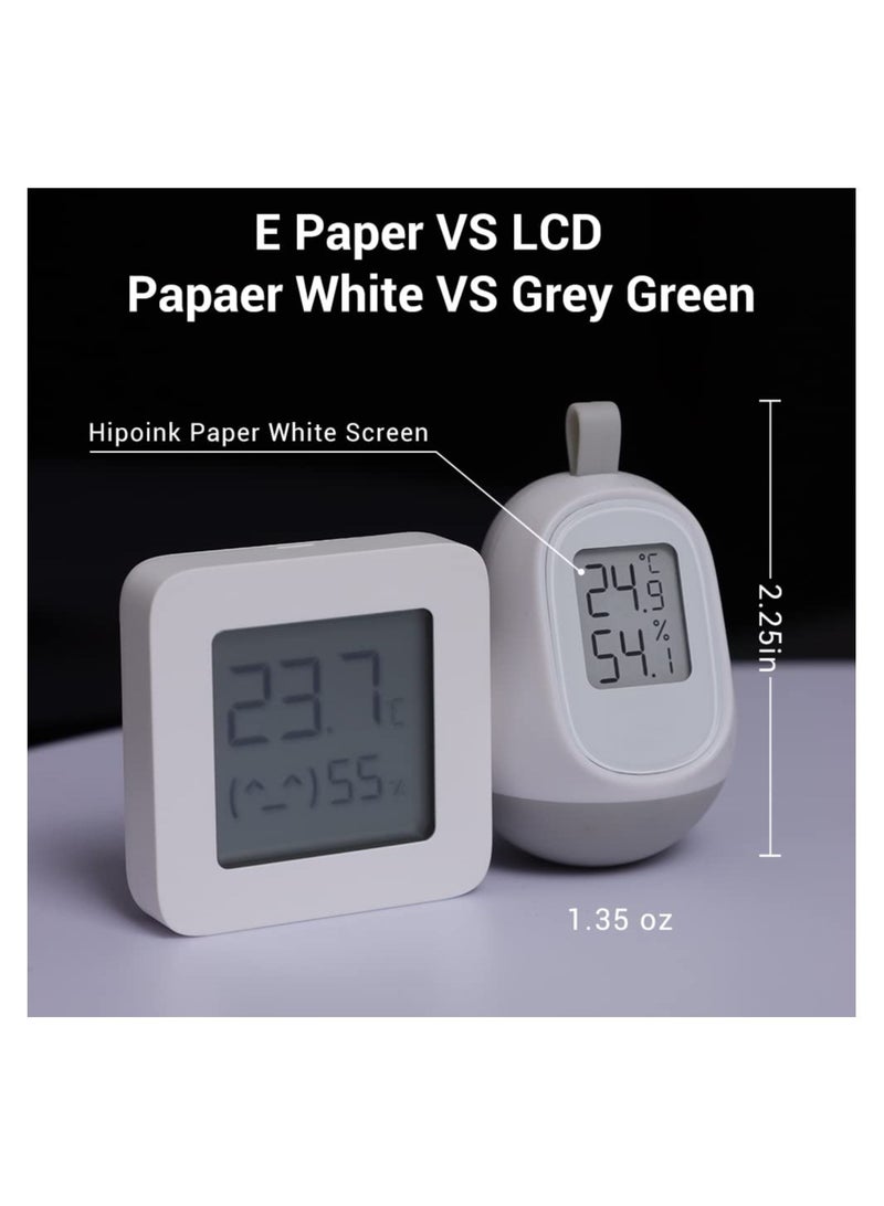 Excefore Indoor Paper White Digital Screen Temperature and Hygrometer Monitor - Image 3