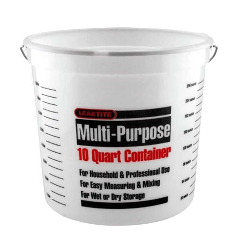 Leaktite Leaktite 10Q12NM0012 10 Qt MultiPurpose Pail WReinforced Rim 10Qt 