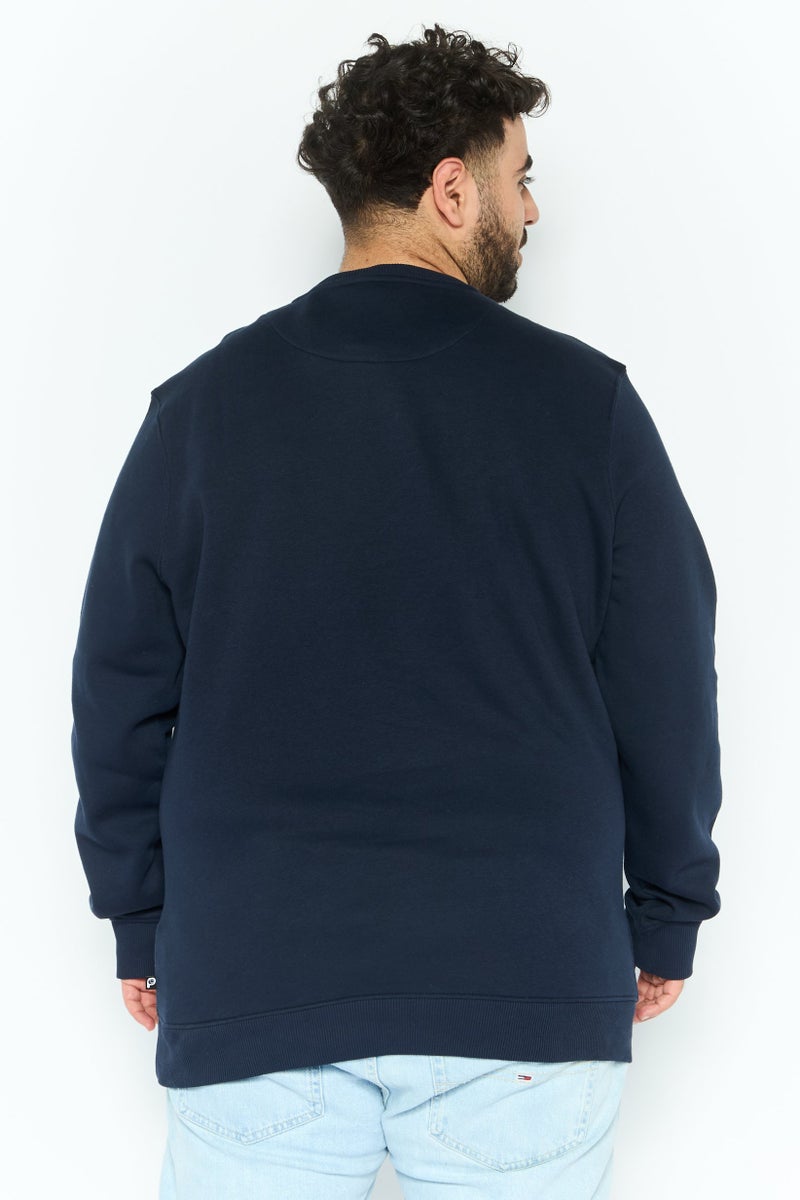 Penfield سويت شيرت رجالي بأكمام طويلة وياقة دائرية، بشعار العلامة التجارية، أزرق داكن - Image 3