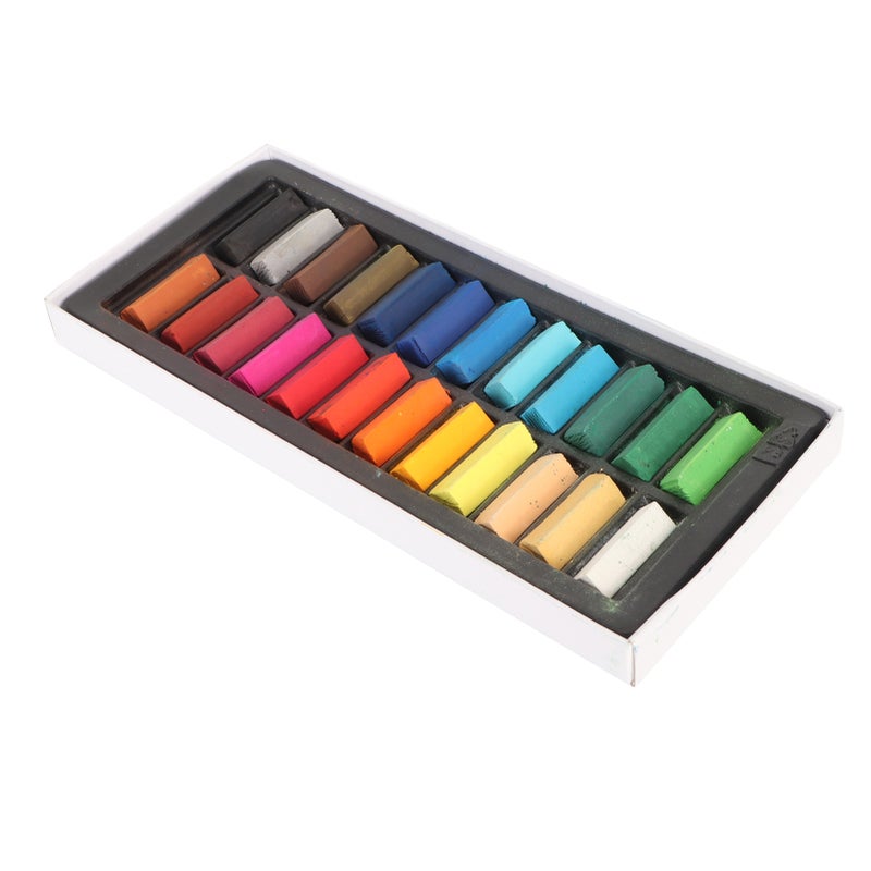 24 Colors Soft Pastel Sticks Set Light Resistance Fade Resistant Easy to Mix Drawing Pastels for Beginner Kids Painting - Image 2